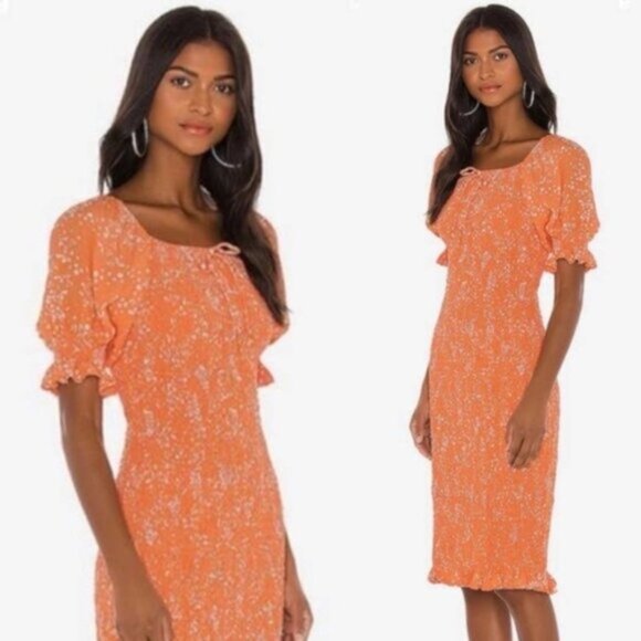 FAITHFULL THE BRAND Fae Shirred Floral-print Crepe Dress - Picture 2 of 5